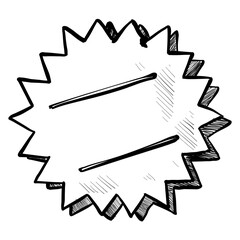 sale tag handdrawn illustration