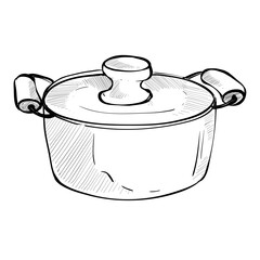 pan handdrawn illustration