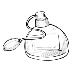 perfume handdrawn illustration