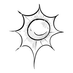 sun handdrawn illustration