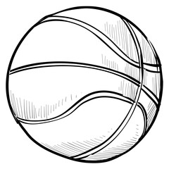 beach ball handdrawn illustration