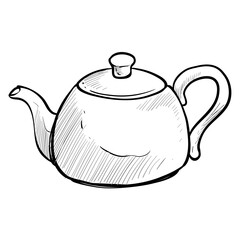 teapot handdrawn illustration