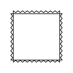 popular trend simple frame design. black line border design stock