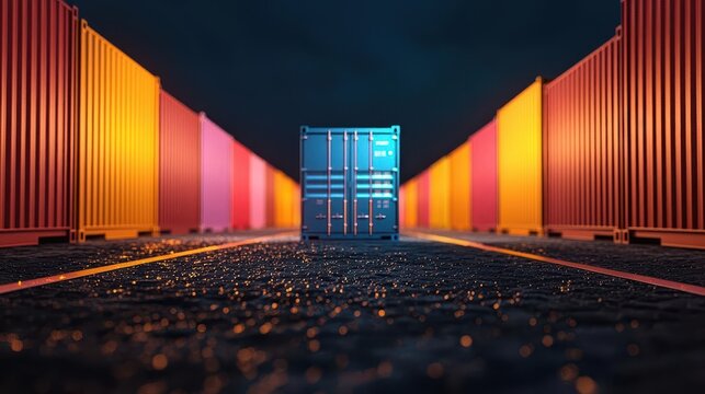 ARenabled freight tracking for international shipments, futuristic logistics systems, smart cargo management