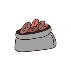 Doodles line art of ramadan kareem. eid fitr celebration element doodles stock. mudik, hampers, nastar, kue kering