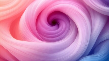 Abstract Swirling Pastel Colors Create a Vortex Design