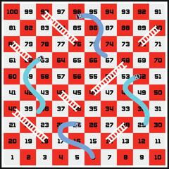 snakes and ladders game © Afi Design 