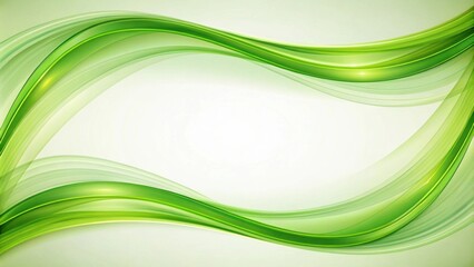 Abstract Green Wave Background Design for Presentations and Websites