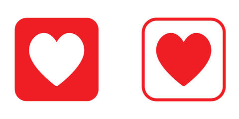 heart icons. love icons. heart icon for mobile app, ui and website. heart and love sign for valentine's day. vector illustration on transparent background.