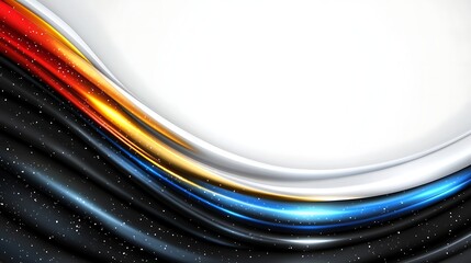 Abstract Colorful Swirling Wave Design Background