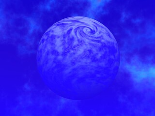 幻想的な惑星と宇宙