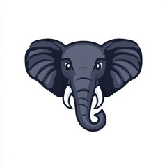 Fototapeta premium Elephant head icon vector illustration design for use in various projects and applications