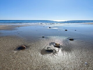 Mediterranean Sea, the city of Torredembarra, Spain. 