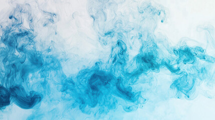 Obraz premium Clear Smoke white, Gradient blue sea background