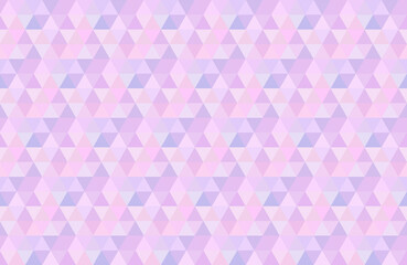 三角形のキラキラ光る紫のパターンが並ぶ背景