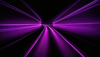 Fototapeta premium Abstract dark background with purple lines