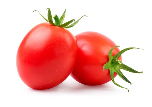 Fresh cherry tomato isoalted on white background.