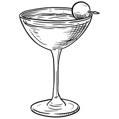 cocktail handdrawn illustration