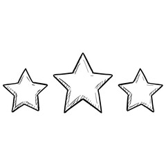 game star handdrawn illustration