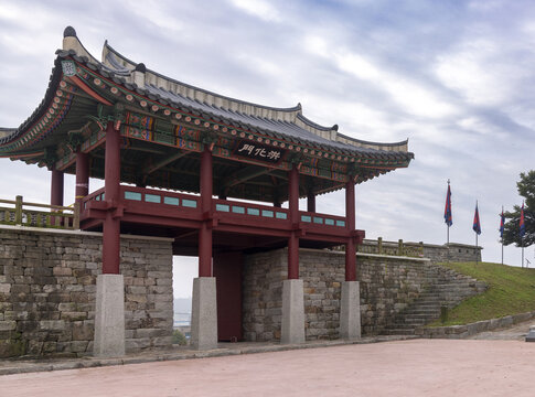 성벽,출입문,홍화문,홍주읍성,오관리,홍성군,충남