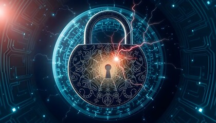 Celestial Lock: A Digital Labyrinth Enigma data space light stars     