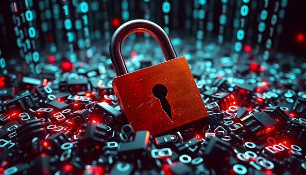 Cybersecurity Breach: Shattered Lock in Binary Code Torrent data hack 