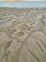 British Landscape over Point Clear Village Ocean and Beach at in Civil Parish of Saint Osyth, County of Essex, England, United Kingdom