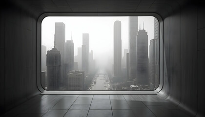 interior of modern city