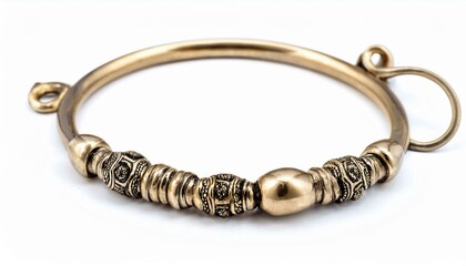 Intricate Gold Bracelet with Ornate Details