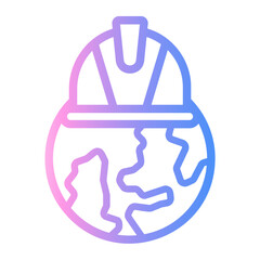 national Line Gradient Icon