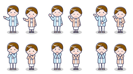 ナースの男女 04