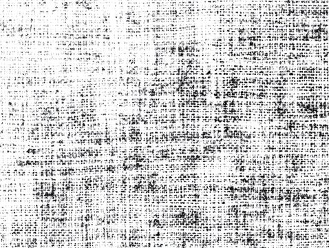 Grunge halftone black-and-white pixelated texture with abstract television fabric pattern. High-resolution vector illustration for graphic design, art, and creative resources.