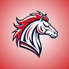 Horse mascot logo
