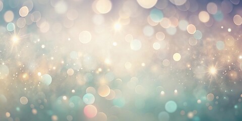 Obraz premium Elegant Shimmering Background with Pastel and Gold Lights, Perfect for Festive Designs and Celebrations