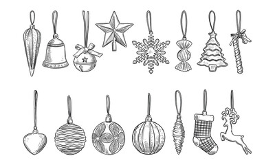 christmas handdrawn collection