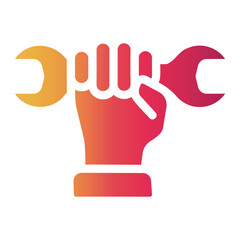 labour day Gradient icon