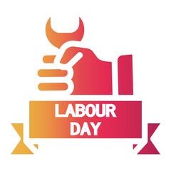 labour day Gradient icon