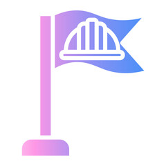 Fototapeta premium flag Gradient icon