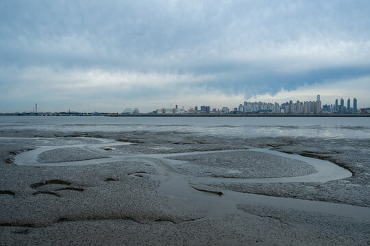 갯벌,갯골,바다,송도신도시,오이도,시흥시,경기도