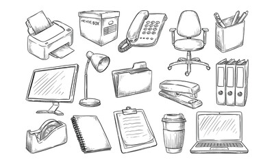 office handdrawn collection