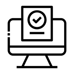 registered Line Icon