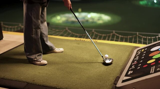 Golf Swing at Bangkok Driving Range