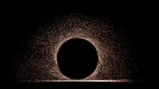 magical energy portal burst with sparking particles for fantasy compositing, alpha matte vfx with transparent background