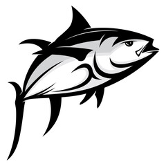 tuna fishing illustration logo vector image t shirt