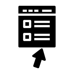 online registration Solid icon