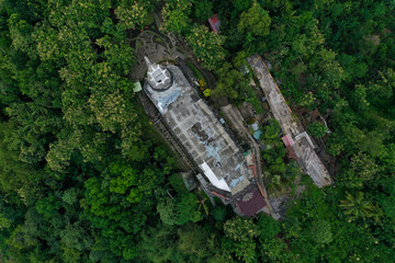 Aerial view of Rhema Hill Chicken Church Magelang, Indonesia