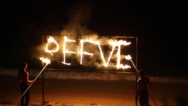 Fire Show on Krabi Beach