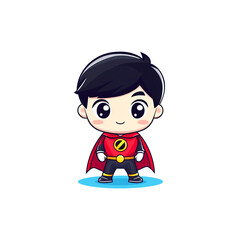 Superhero character illustration digital art creative environment vibrant colors cartoon style playful concept