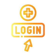 login Line Gradient Icon