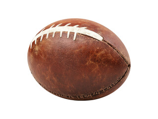 Realistic Rugby Ball Isolated on Transparent Background for Sports